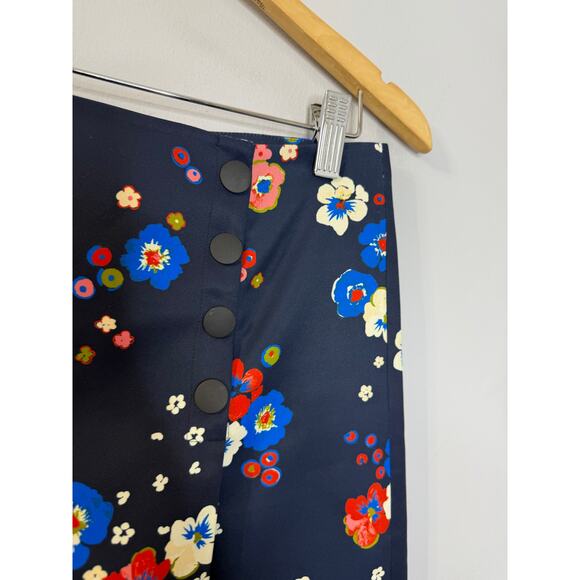 Tory Burch Sport Women’s Printed Tech Twill Golf Skort Navy Pansy Bouquet Sz S - Picture 5 of 12